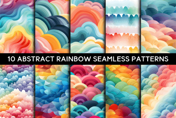 10 Abstract Rainbow Seamless Patterns: A Creative Revolution in Design