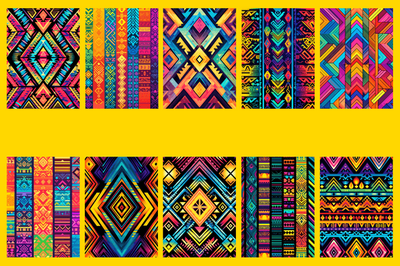 Aztec Rainbow Patterns