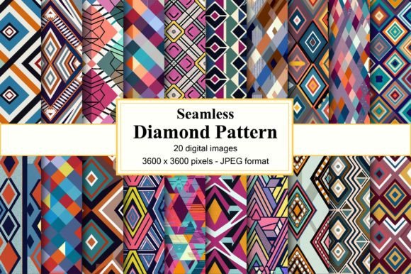 Diamond Seamless Digital Patterns: A Creative Resource for Designers and Makers