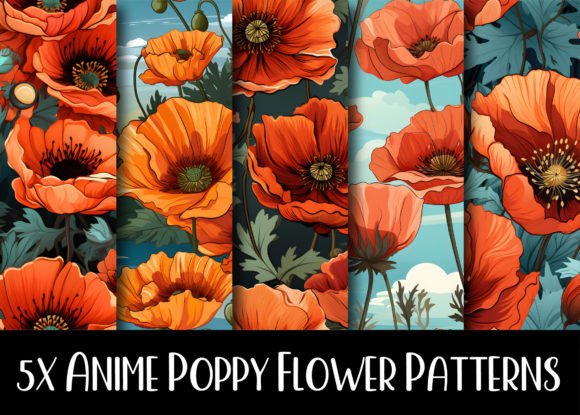 Discover the Anime Poppy Flower Patterns Collection