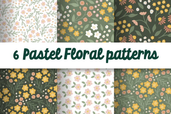 Floral Patterns in Soft Pastel Colors