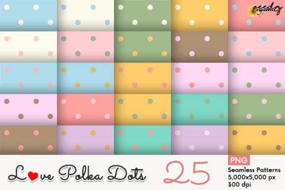 Love Polka Dots Patterns Set: A Versatile Design Resource for Creative Projects