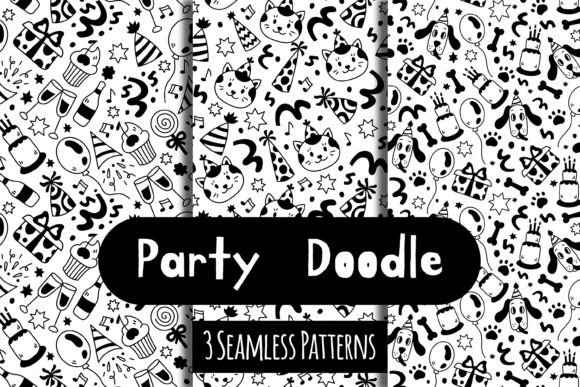 Party Doodle Seamless Patterns: A Versatile Resource for Creative Designers
