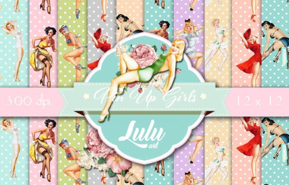 Pin Up Girls Patterns: A Timeless Design Asset
