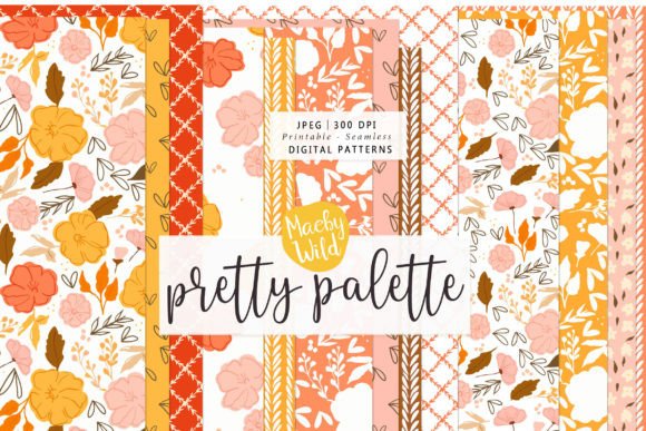 Pretty Palette Seamless Patterns