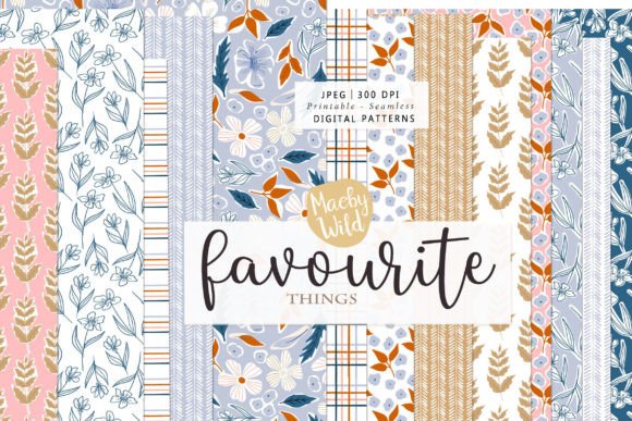 Seamless Patterns Maeby Wild: A Unique Collection of Botanical Designs
