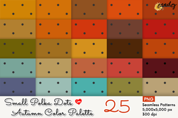 Small Polka Dots Patterns Set: A Versatile Design Resource for Creative Projects
