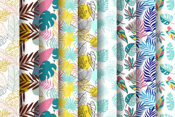 Summer Tropical Patterns Collection: A Creative Resource for Design Enthusiasts
