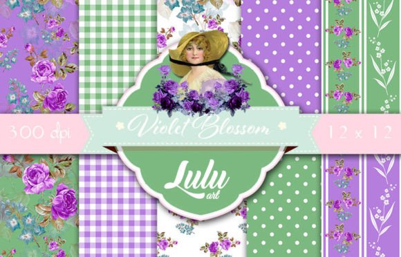 Violet Blossom Patterns: Enhancing Creativity with Digital Design Files