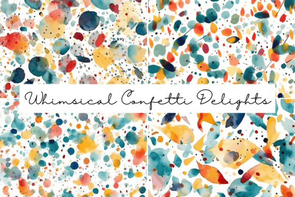 Whimsical Confetti Seamless Patterns: A Creative Boost for Every Project