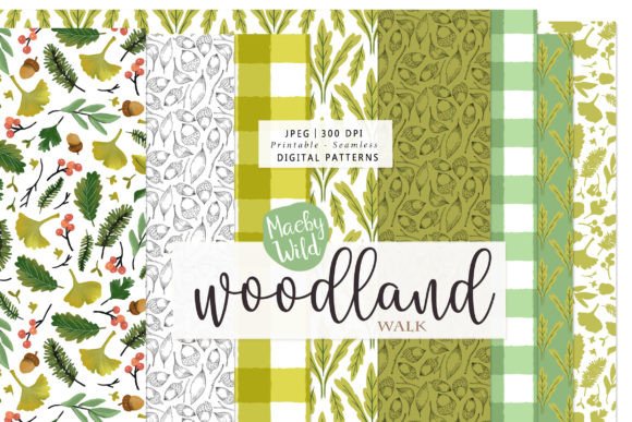 Woodland Walk Fall Seamless Patterns