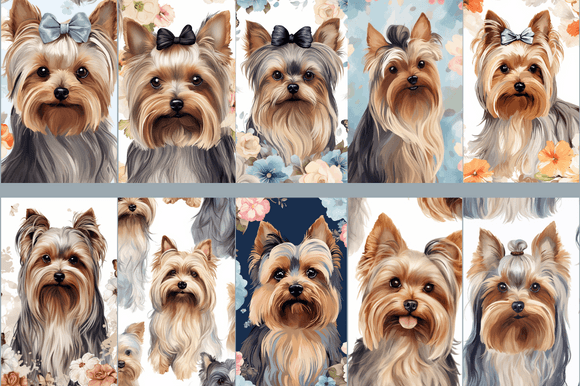 Yorkshire Terriers Patterns: A Guide to Digital Design Resources
